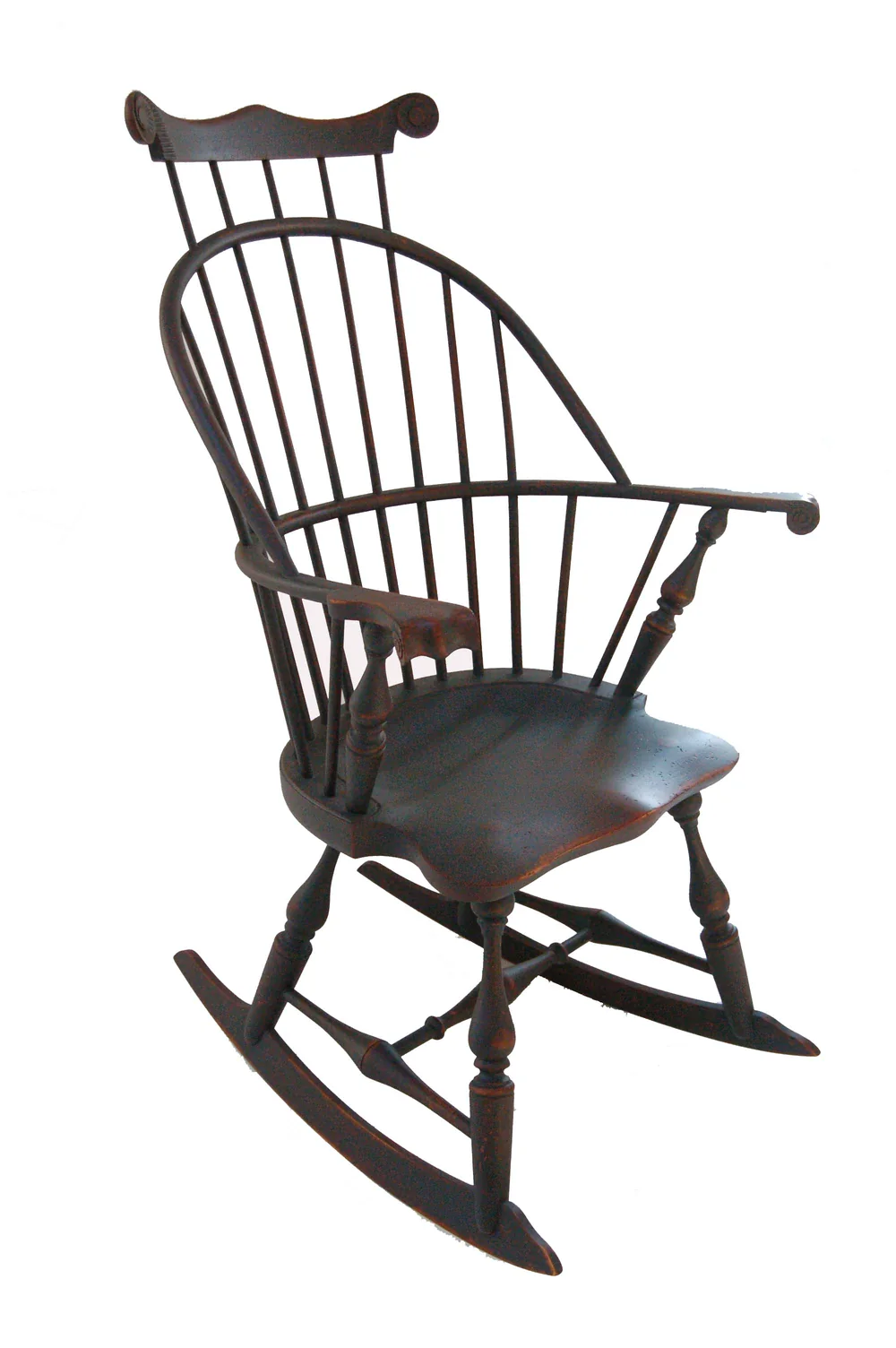 Bow-back Windsor rocking chair
